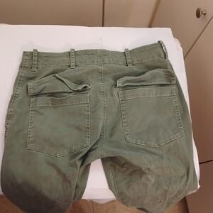 Nili Lotan Cropped Military Pant Size 0 Cotton Elastane
